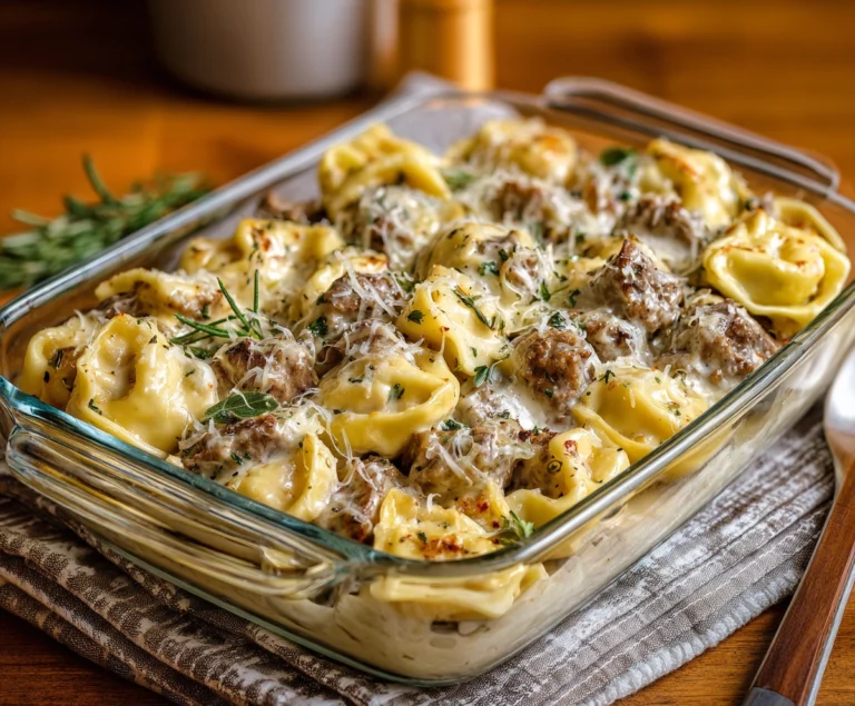 Beef Tortellini Alfredo Recipe