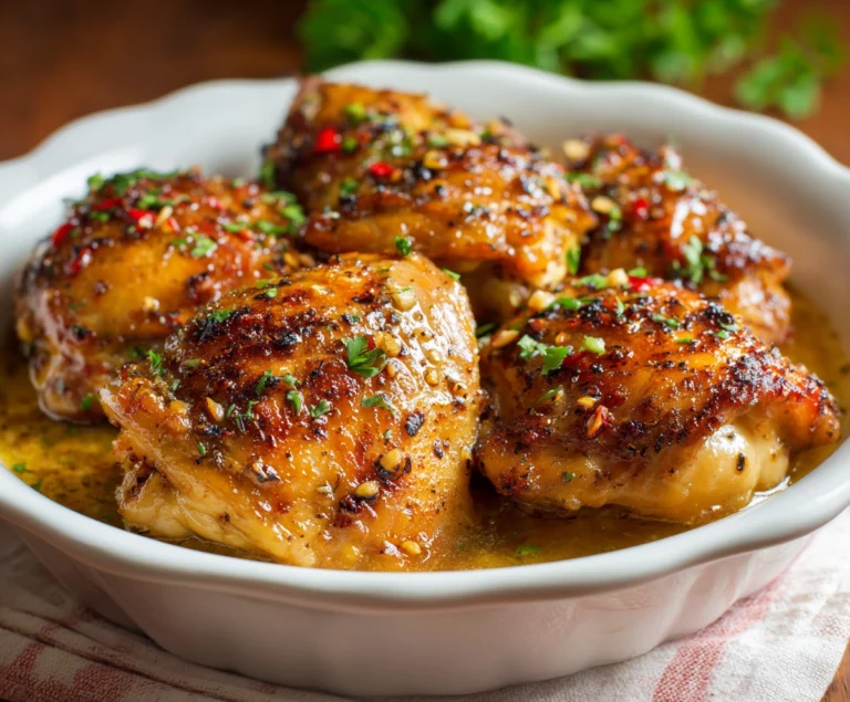 Delicious honey garlic chicken