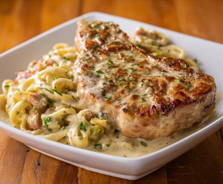 Pork Chop Alfredo Recipe