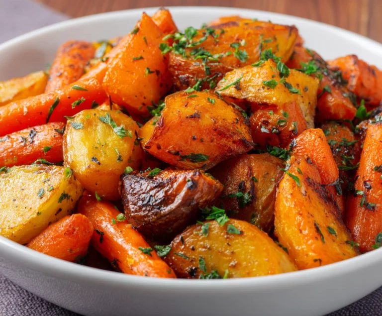 Roasted Sweet Potatoes And Carrots