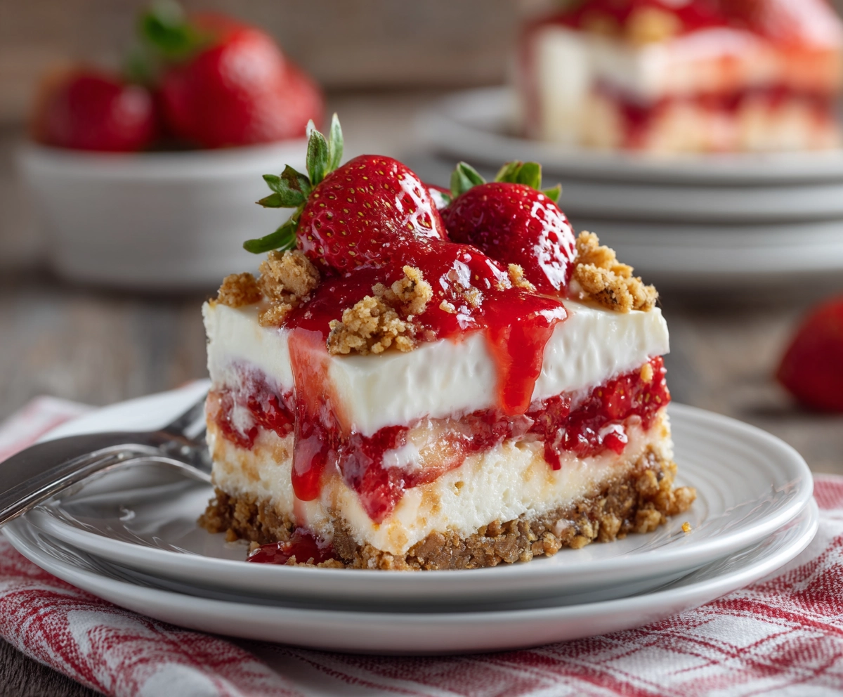 Strawberry Crunch Cheesecake Recipe
