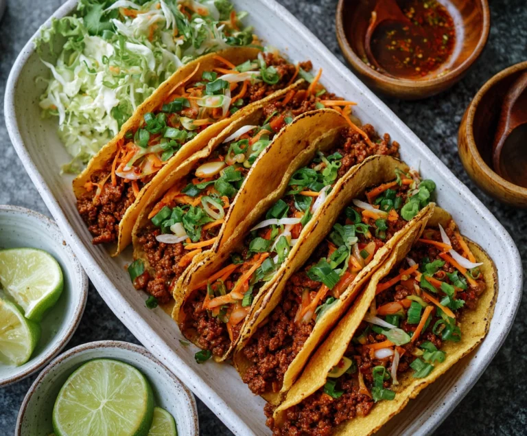 Beef Mince and Kimchi Tacos Recipe