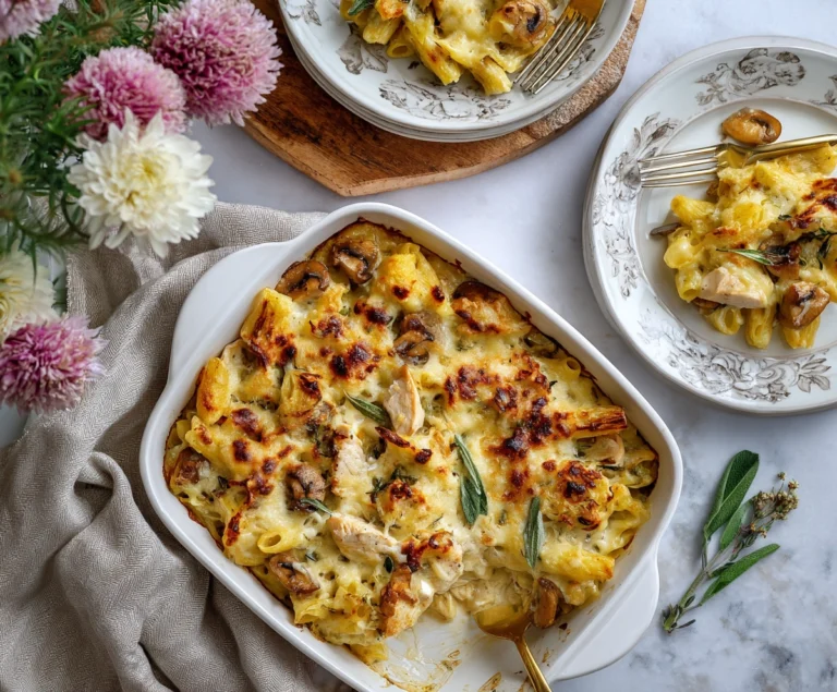 chicken pasta bake
