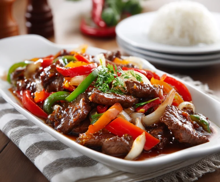 pepper steak and onion